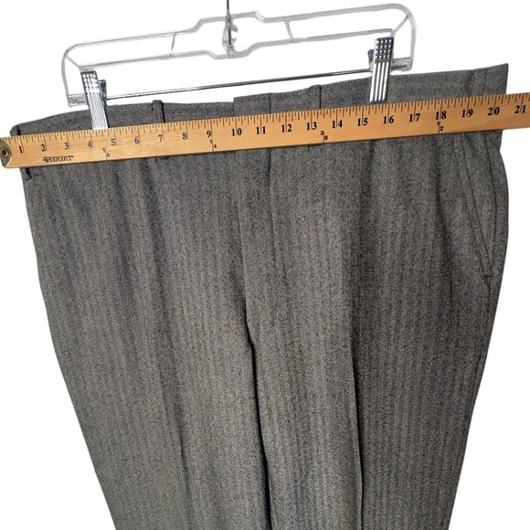 Nordstrom Mens 44R Pinstripe Wool 3 Piece Suit Jacket 40x31 Pants Vest Gray EUC! - Picture 14 of 15